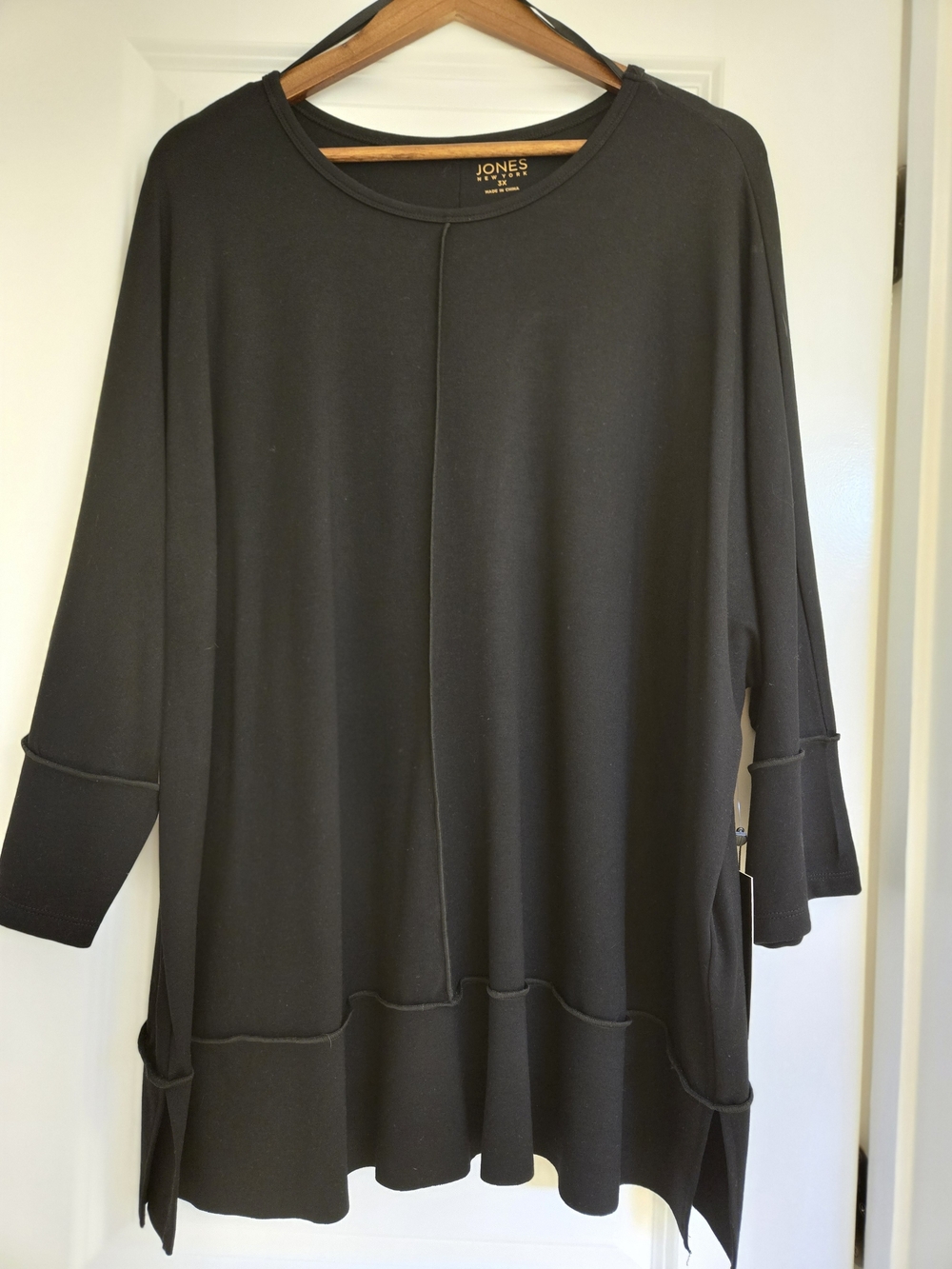 Jones New York Black Long Sleeve Tunic